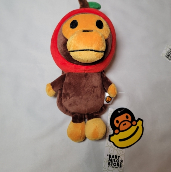 Bape Baby Milo Apple Head Plush Cellphone Bag - Picture 1 of 2
